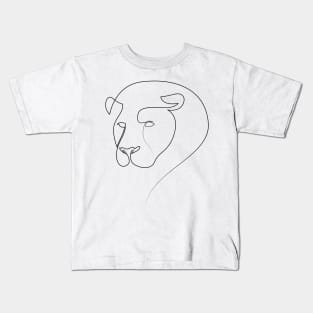 Linear Lion Kids T-Shirt